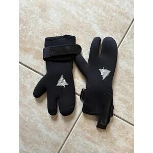 Deep See Black Dive Gloves Adult  Size M